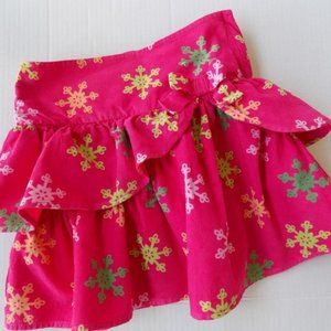Gymboree Snowflake Tiered Corduroy Skort Size 6